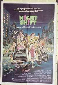 Q255 NIGHTSHIFT one-sheet movie poster '82 Howard, Winkler