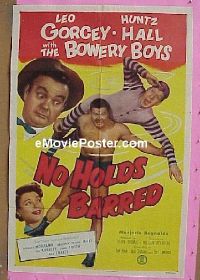 #388 NO HOLDS BARRED 1sh '52 Bowery Boys 