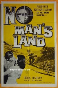 #1609 NO MAN'S LAND 1sh '64 Harvey, WWII Tank 