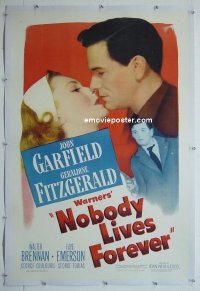 #0758 NOBODY LIVES FOREVER linen 1sh '46 noir 