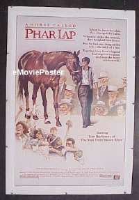 #124 PHAR LAP linen 1sh '84 horse racing 