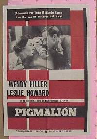 #291 PYGMALION Spanish 1sh R40s Howard 