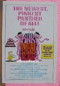 #211 PINK PANTHER STRIKES AGAIN 1sh 76Sellers 