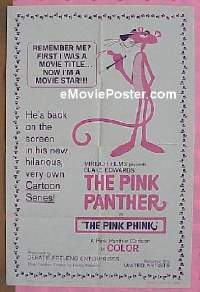 #308 PINK PHINK 1sh '65 Pink Panther 