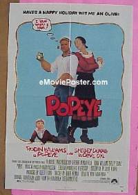 Q382 POPEYE one-sheet movie poster '80 Robert Altman