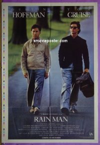 #232 RAIN MAN adv 1sh '88 Cruise, Hoffman