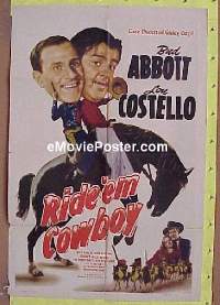 #317 RIDE 'EM COWBOY 1shR49 Abbott & Costello 