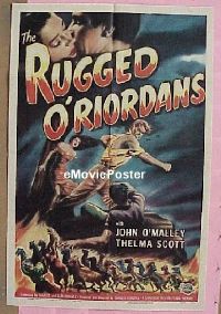 #576 RUGGED O'RIORDANS 1sh '50 O'Malley,Scott 