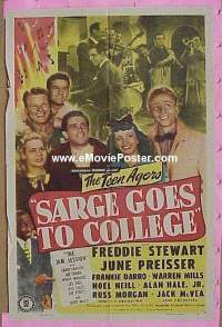 SARGE GOES TO COLLEGE 1sheet