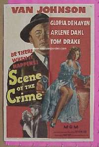 s183 SCENE OF THE CRIME int'l one-sheet movie poster '86 Catherine Deneuve