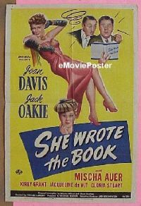 #470 SHE WROTE THE BOOK 1sh '46 Davis, Auer 