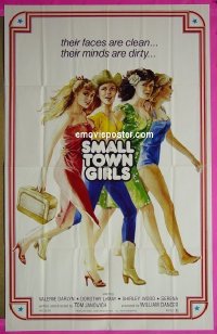 #1360 SMALL TOWN GIRLS 1sh '79 clean & dirty! 