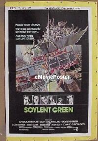 #147 SOYLENT GREEN 1sh '73 Heston, Robinson 