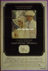 #9237 GREAT GATSBY Spanish 1sh '74 Redford 