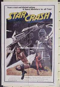 f731 STARCRASH one-sheet movie poster '79 sexy Caroline Munro, sci-fi!