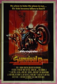 f743 SURVIVAL RUN one-sheet movie poster '80 Peter Graves, Nightmare!