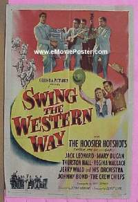 #497 SWING THE WESTERN WAY 1sh '47 Leonard 