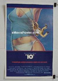 #046 '10' no border style linen 1sh '79 Blake Edwards, artwork of Dudley Moore & sexy Bo Derek!