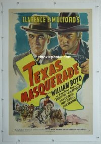 #2423 TEXAS MASQUERADE linen 1sh '44 Hopalong 