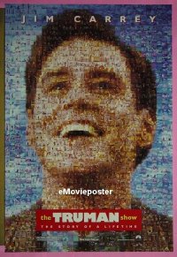 #5051 TRUMAN SHOW DS teaser 1sh 98 Jim Carrey 