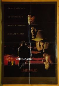 #757 UNFORGIVEN Spanish 1sh 92 Clint Eastwood 