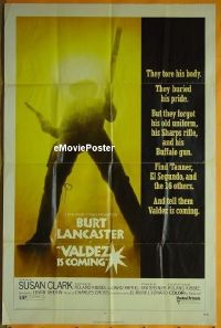 #762 VALDEZ IS COMING 1sh '71 Burt Lancaster 