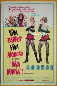 #773 VIVA MARIA style B 1sh '66 Bardot 