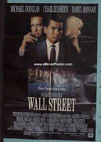 #582 WALL STREET 1sh '87 Douglas, Sheen 