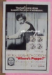 #620 WHERE'S POPPA 1sh '70 Segal, Gordon 