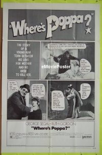 #802 WHERE'S POPPA style A 1sh '70 Segal 