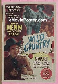 #631 WILD COUNTRY A 1sh '47 Dean, Ates 