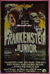 f825 YOUNG FRANKENSTEIN Spanish one-sheet movie poster '74 Brooks, Wilder