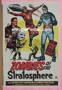 #679 ZOMBIES OF THE STRATOSPHERE 1sh 52 Nimoy 