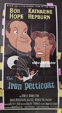 #243 IRON PETTICOAT 3sh '56 Hope, Hepburn 