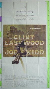 #6166 JOE KIDD 3sh 72 Eastwood,Duvall,Sturges 