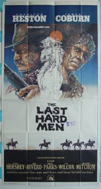 #6174 LAST HARD MEN 3sh '76 Charlton Heston 