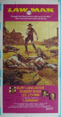 #6175 LAWMAN 3sh '71 Burt Lancaster, Ryan 