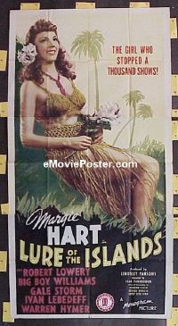 #200 LURE OF THE ISLAND 3sh '42 Margie Hart 