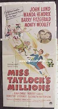 #064 MISS TATLOCK'S MILLIONS 3sh '48 Lund 