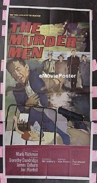 #254 MURDER MEN 3sh '61 Dorothy Dandridge 