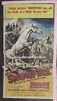 #072 SNOWFIRE 3sh '58 great horse image! 