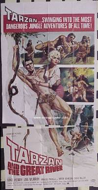 #6250 TARZAN & THE GREAT RIVER 3sh '67 Henry 