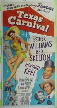 #6253 TEXAS CARNIVAL 3sh '51 Esther Williams 