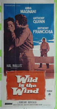 #6277 WILD IS THE WIND 3sh '58 Magnani, Quinn 