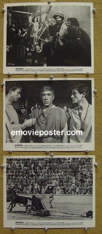 #5079 BARABBAS 3 8x10s '62 Anthony Quinn 