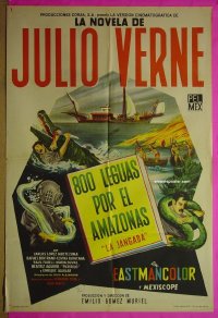 #6298 800 LEAGUES OVER THE AMAZON Argent '58 