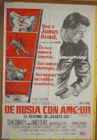 #5334 FROM RUSSIA WITH LOVE Argentinean movie poster 64