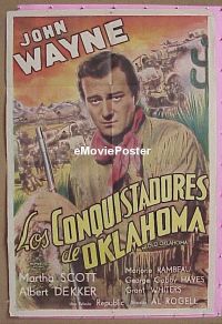 #039 IN OLD OKLAHOMA Argentinean R50s different super close up of John Wayne in buckskin!