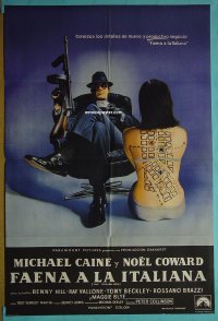 #5375 ITALIAN JOB Argentinean one-sheet movie poster '69 Caine