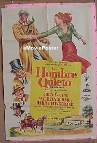 #056 QUIET MAN Argentinean poster '52 Wayne 